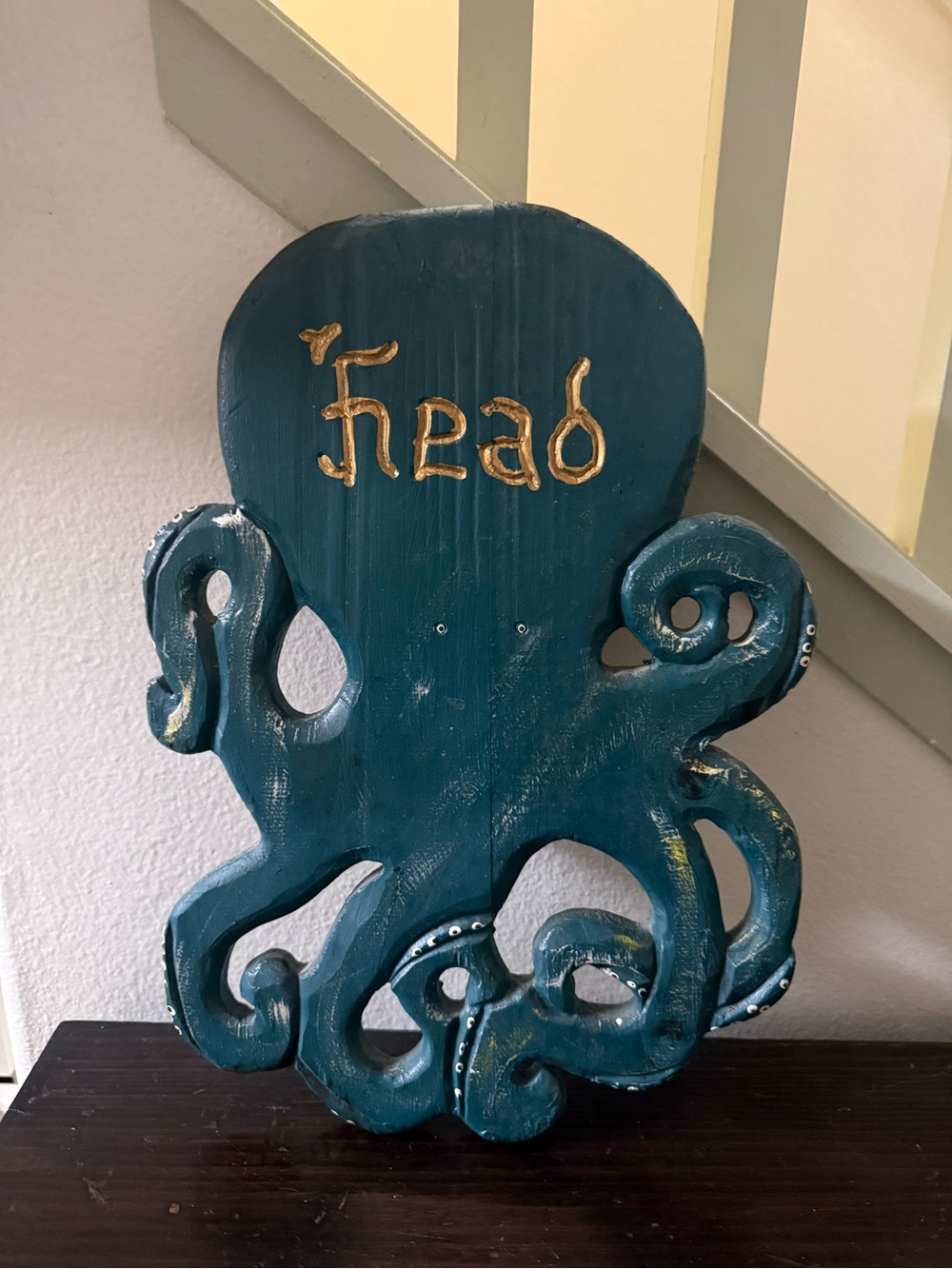 Vintage Nautical Octopus Sign